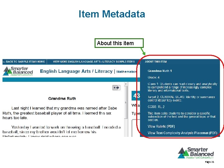 Item Metadata About this item Page 21 