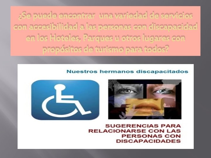 ¿Se puede encontrar una variedad de servicios con accesibilidad a las personas con discapacidad
