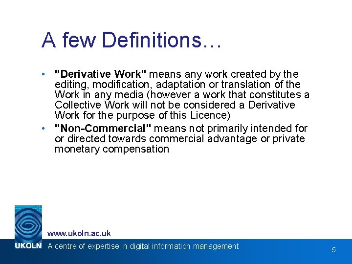 Introduction to Creative Commons Marieke Guy Interoperability Focus