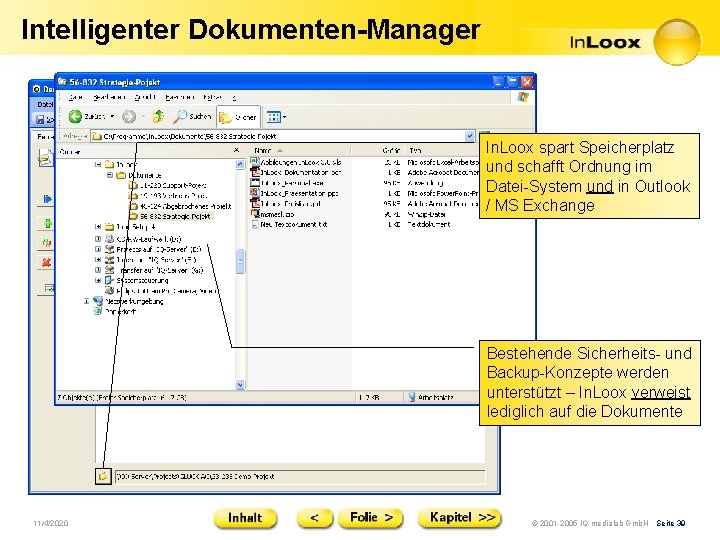 Intelligenter Dokumenten-Manager In. Loox spart Speicherplatz und schafft Ordnung im Datei-System und in Outlook