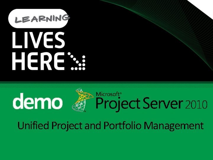 demo Unified Project and Portfolio Management 