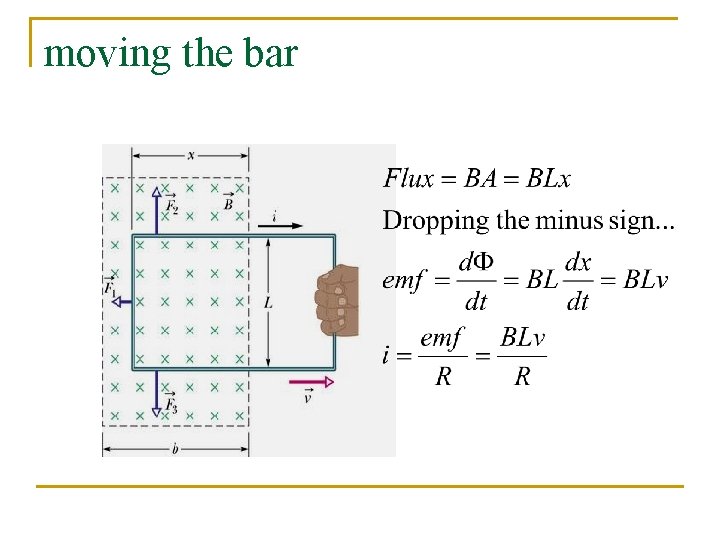 moving the bar 