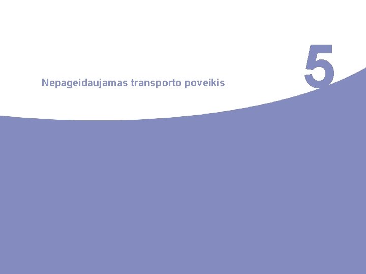 Nepageidaujamas transporto poveikis 5 