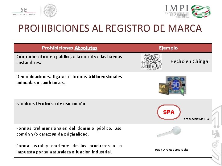 PROHIBICIONES AL REGISTRO DE MARCA Prohibiciones Absolutas Contrarios al orden público, a la moral PROHIBICIONES AL REGISTRO DE MARCA Prohibiciones Absolutas Contrarios al orden público, a la moral