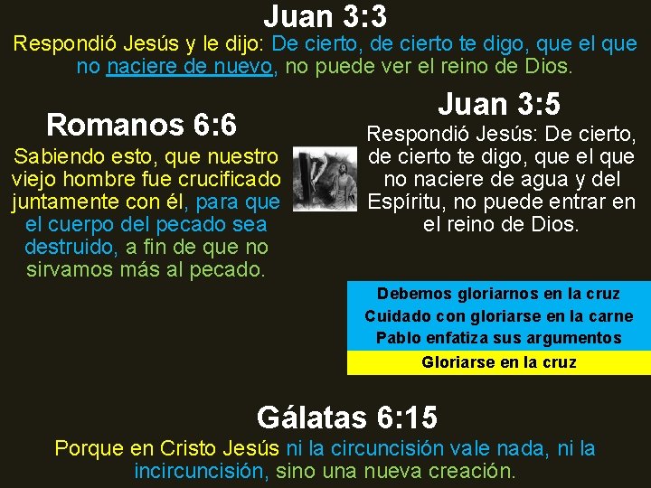 Juan 3: 3 Respondió Jesús y le dijo: De cierto, de cierto te digo, Juan 3: 3 Respondió Jesús y le dijo: De cierto, de cierto te digo,
