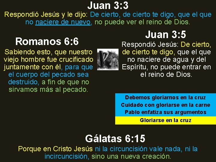 Juan 3: 3 Respondió Jesús y le dijo: De cierto, de cierto te digo, Juan 3: 3 Respondió Jesús y le dijo: De cierto, de cierto te digo,