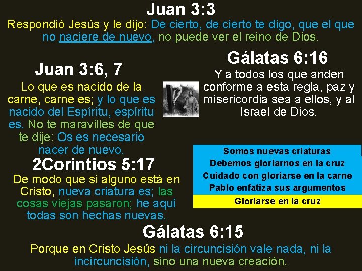 Juan 3: 3 Respondió Jesús y le dijo: De cierto, de cierto te digo, Juan 3: 3 Respondió Jesús y le dijo: De cierto, de cierto te digo,