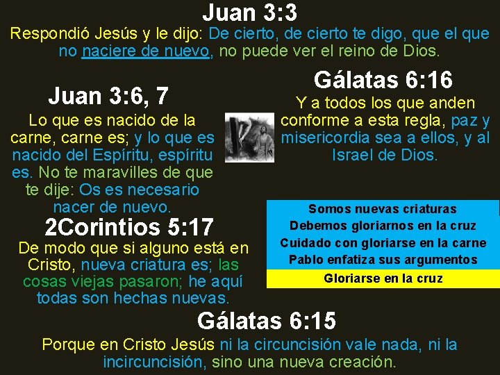 Juan 3: 3 Respondió Jesús y le dijo: De cierto, de cierto te digo, Juan 3: 3 Respondió Jesús y le dijo: De cierto, de cierto te digo,