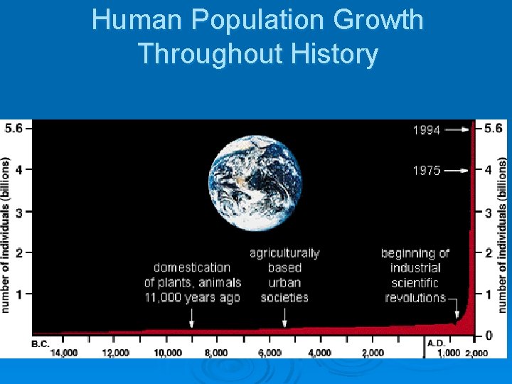Human Population Growth Throughout History 