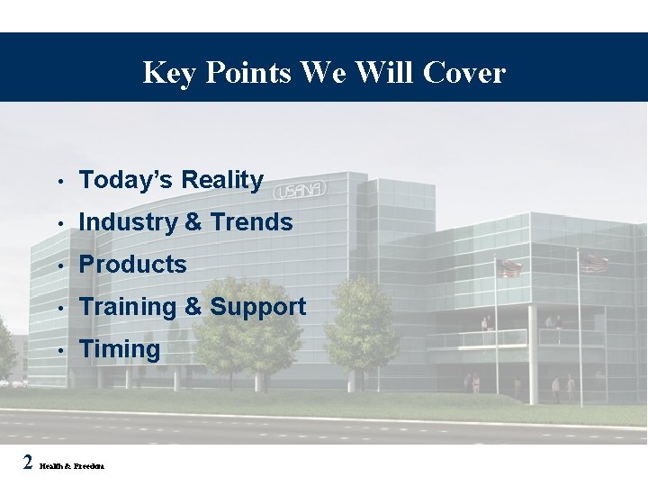 Key Points We Will Cover 2 • Today’s Reality • Industry & Trends • Key Points We Will Cover 2 • Today’s Reality • Industry & Trends •