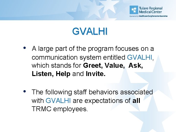 GVALHI • A large part of the program focuses on a communication system entitled
