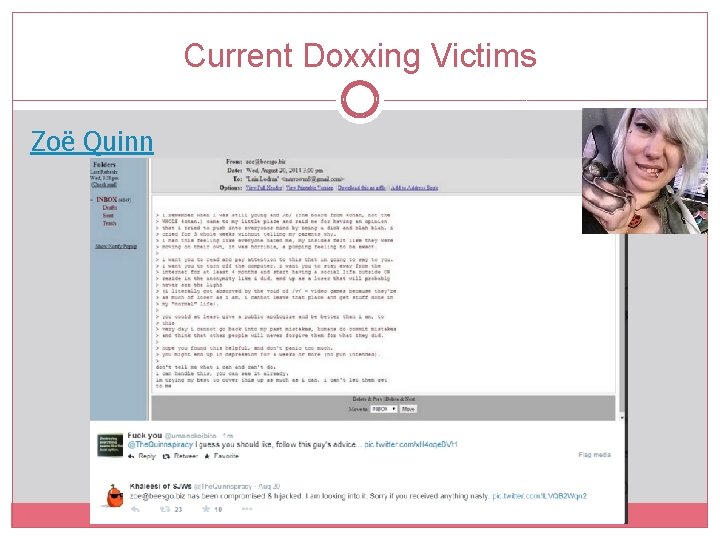 Current Doxxing Victims Zoë Quinn 