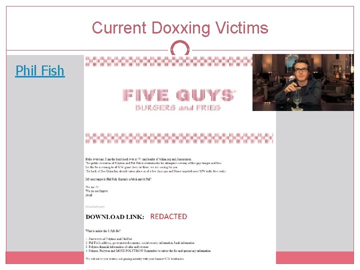 Current Doxxing Victims Phil Fish 