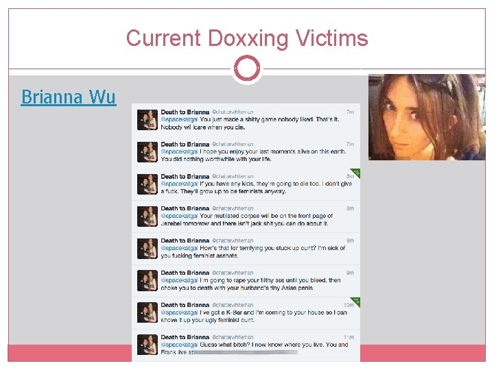 Current Doxxing Victims Brianna Wu 