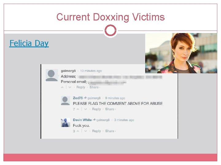 Current Doxxing Victims Felicia Day 