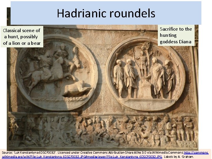 Hadrianic roundels Classical scene of a hunt, possibly of a lion or a bear Hadrianic roundels Classical scene of a hunt, possibly of a lion or a bear