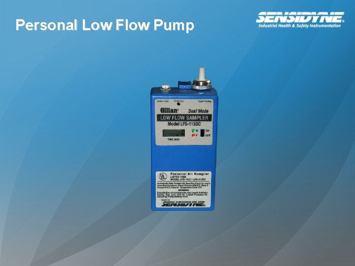 Personal Low Flow Pump 