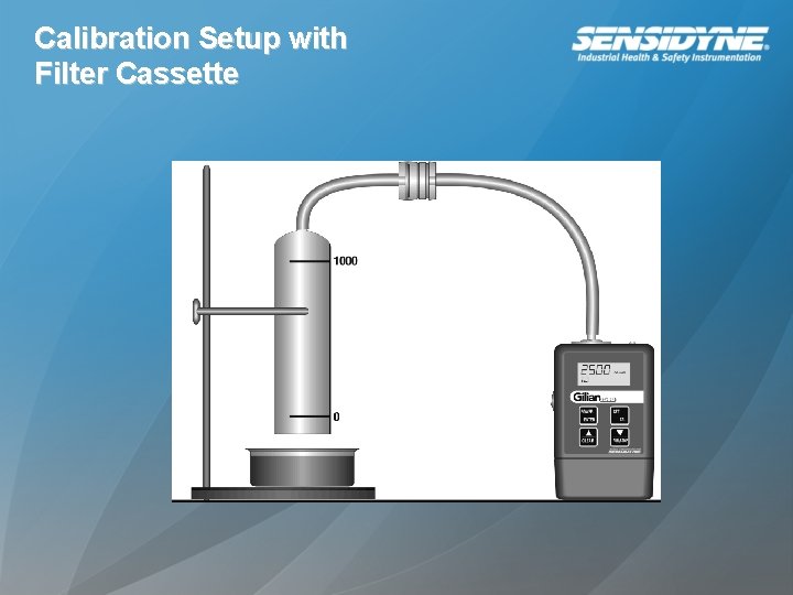 Calibration Setup with Filter Cassette 