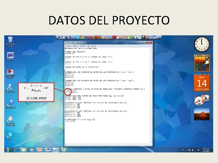 DATOS DEL PROYECTO 