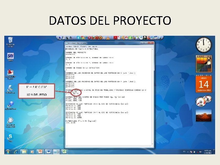 DATOS DEL PROYECTO 