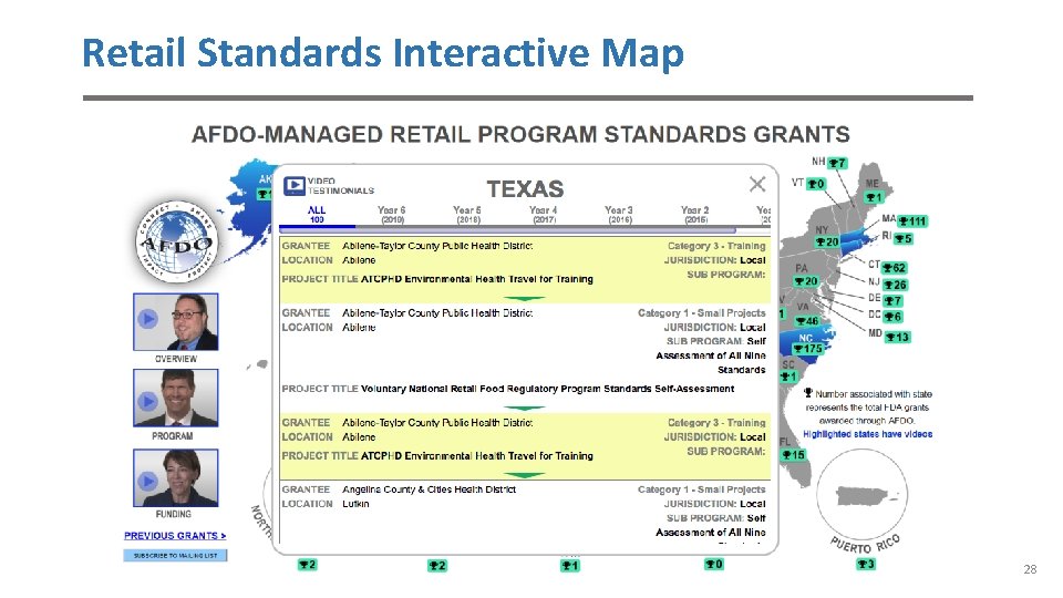 Retail Standards Interactive Map 28 