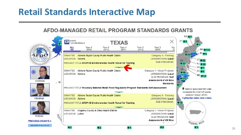 Retail Standards Interactive Map 29 