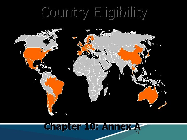 Country Eligibility Chapter 10: Annex A 18 