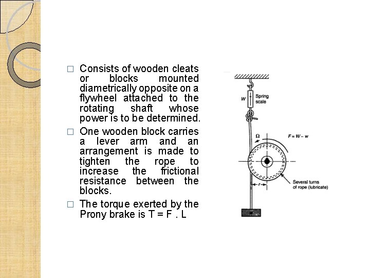 Consists of wooden cleats or blocks mounted diametrically opposite on a flywheel attached to