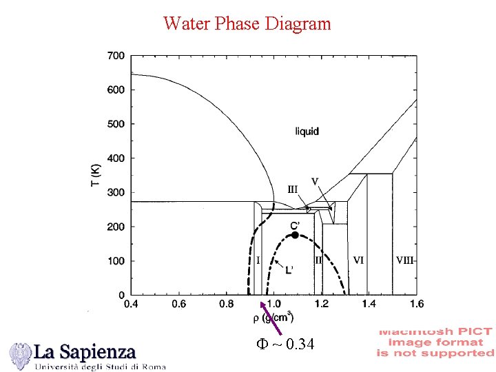 Water Phase Diagram F ~ 0. 34 