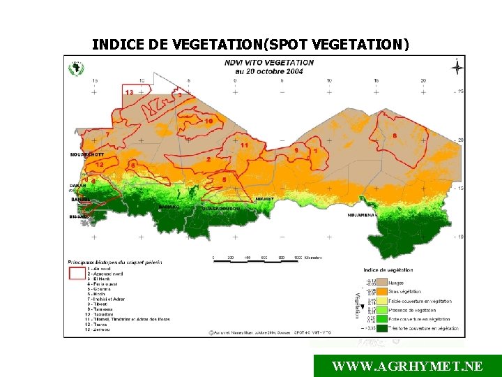 INDICE DE VEGETATION(SPOT VEGETATION) WWW. AGRHYMET. NE 
