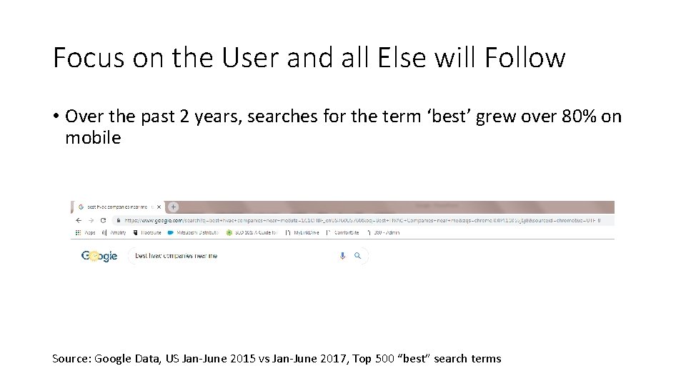 Focus on the User and all Else will Follow • Over the past 2 Focus on the User and all Else will Follow • Over the past 2