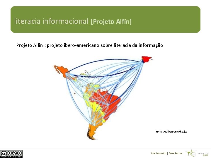 literacia informacional [Projeto Alfin] Projeto Alfin : projeto ibero-americano sobre literacia da informação Fonte: