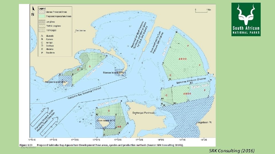 SANPark’s MPA Major Challenge • Proposes Aquaculture Development Zone 11/4/2020 SRK Consulting (2016) 