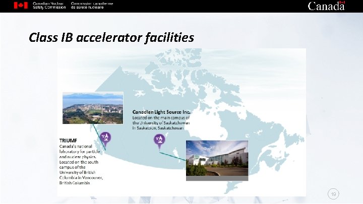 Class IB accelerator facilities 19 