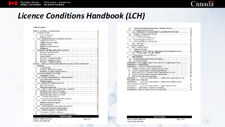 Licence Conditions Handbook (LCH) 26 