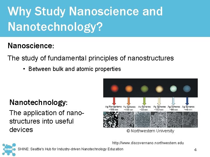 Why Study Nanoscience and Nanotechnology? Nanoscience: The study of fundamental principles of nanostructures •