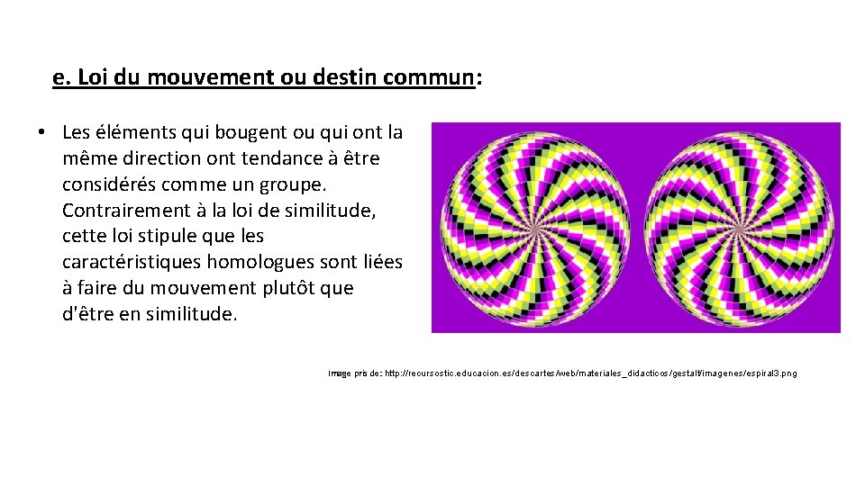 Les Lois de la Gestalt Actividades para 2