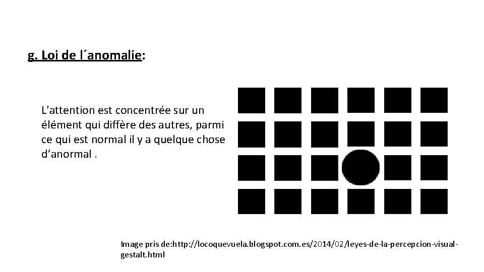 Les Lois de la Gestalt Actividades para 2