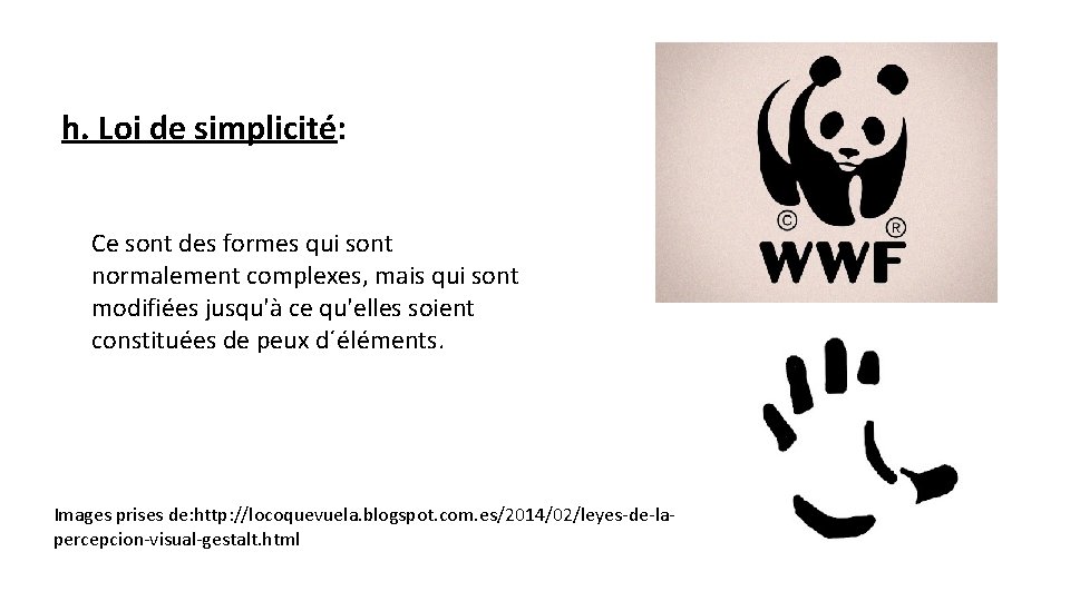 Les Lois de la Gestalt Actividades para 2