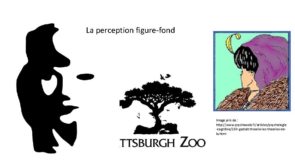 La perception figure-fond Image pris de : http: //www. psychoweb. fr/articles/psychologie -cognitive/169 -gestalt-theorie-les-theories-dela. html