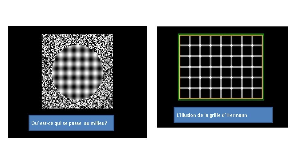 L´illusion de la grille d´Hermann Qu´est-ce qui se passe au milieu? 