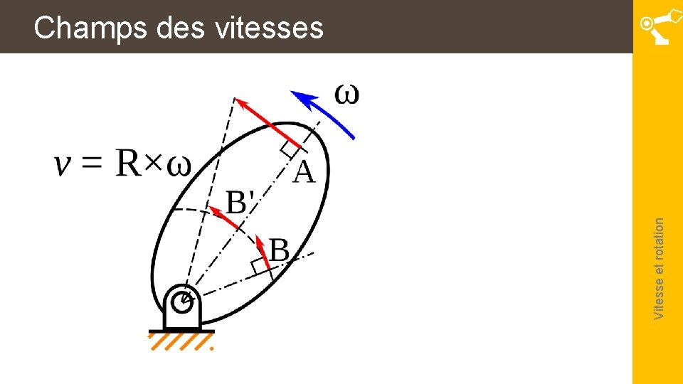 Vitesse et rotation Champs des vitesses 