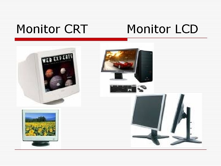 Monitor CRT Monitor LCD 