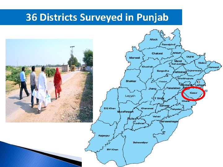 36 Districts Surveyed in Punjab 