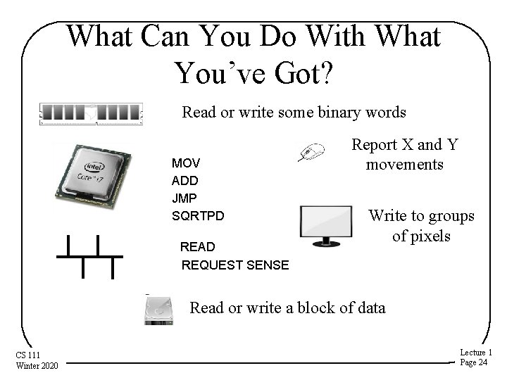 What Can You Do With What You’ve Got? Read or write some binary words What Can You Do With What You’ve Got? Read or write some binary words