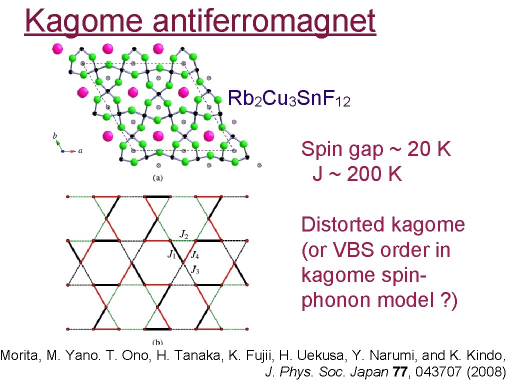 Kagome antiferromagnet Rb 2 Cu 3 Sn. F 12 Spin gap ~ 20 K