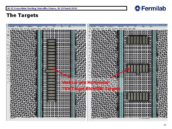 3 D-IC Consortium Meeting, Marseilles France, 18 -19 March 2010 The Targets Vertical and