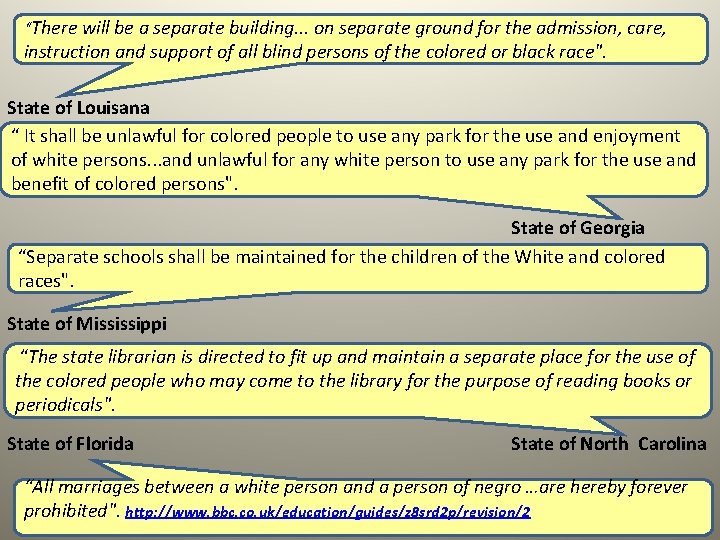 “There will be a separate building. . . on separate ground for the admission,