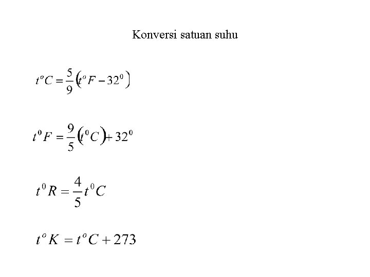 Konversi satuan suhu 