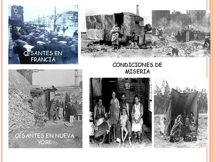 CESANTES EN FRANCIA CESANTES EN NUEVA YORK CONDICIONES DE MISERIA CESANTES EN FRANCIA CESANTES EN NUEVA YORK CONDICIONES DE MISERIA